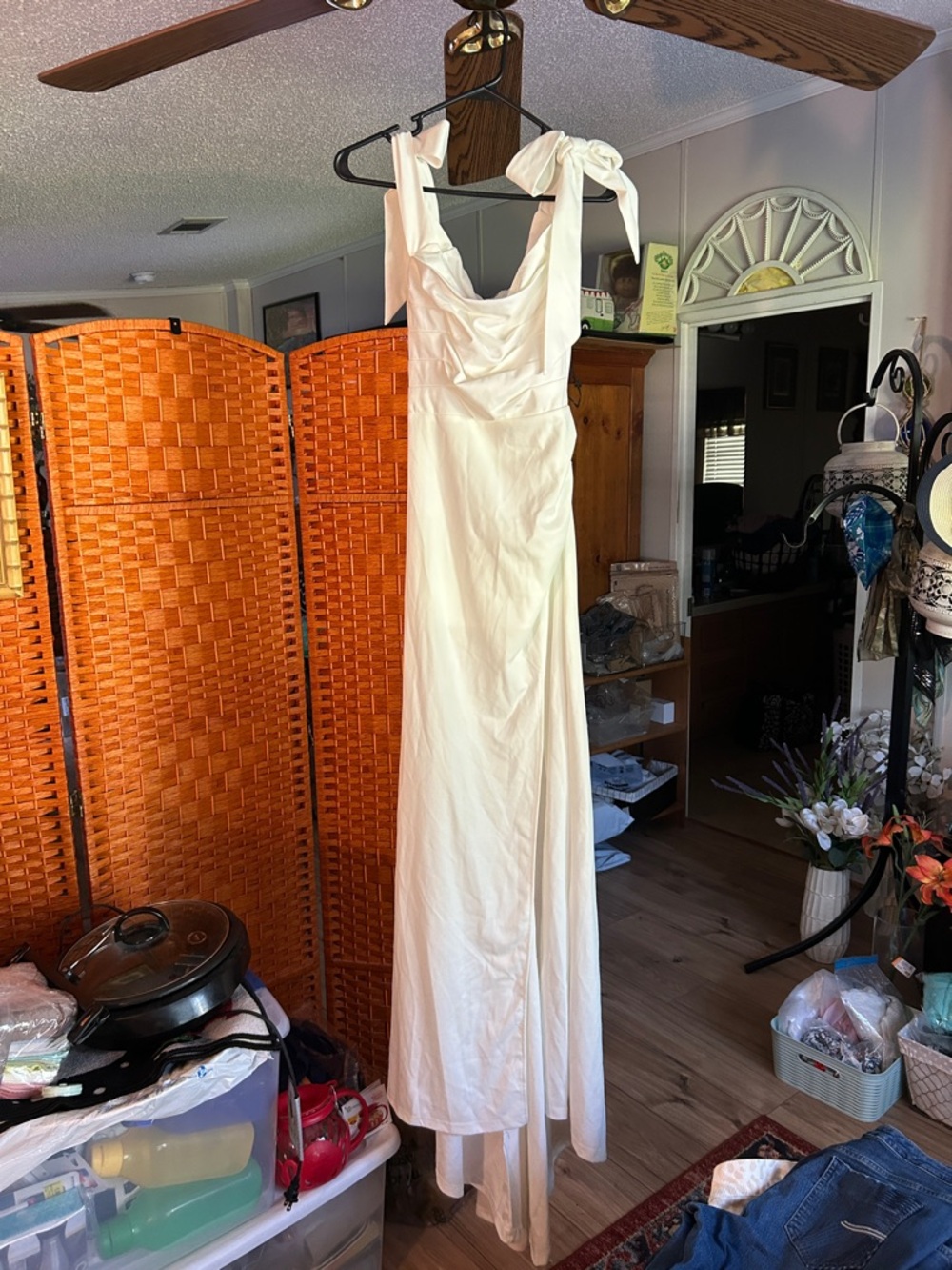 Elegant off-white dress